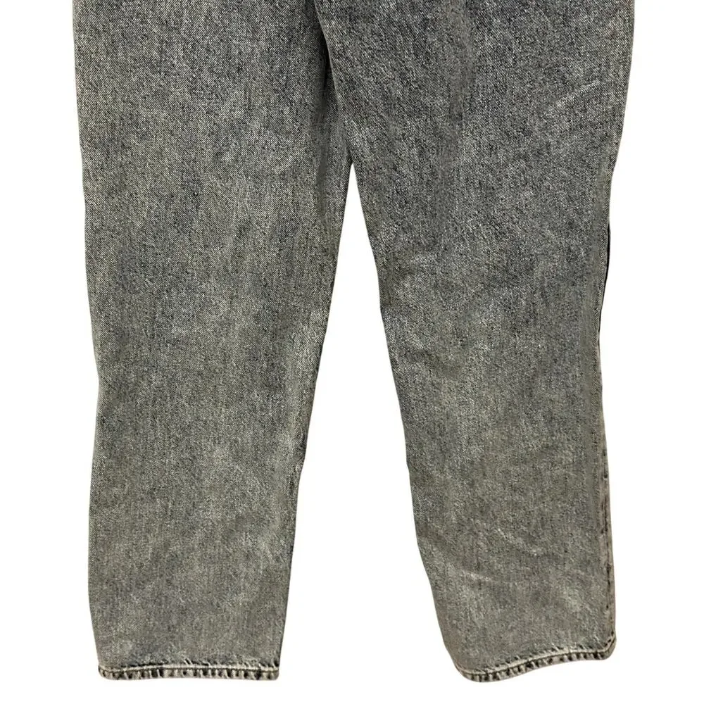 AG Jeans Cloved Patched Denim Jeans High Rise Relaxed Straight Leg Blue 26 NWT